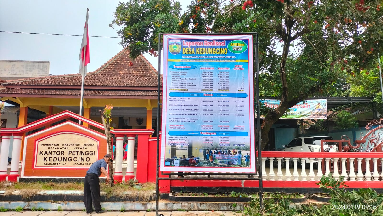 LAPORAN REALISASI APBDes KEDUNGCINO Th. 2023